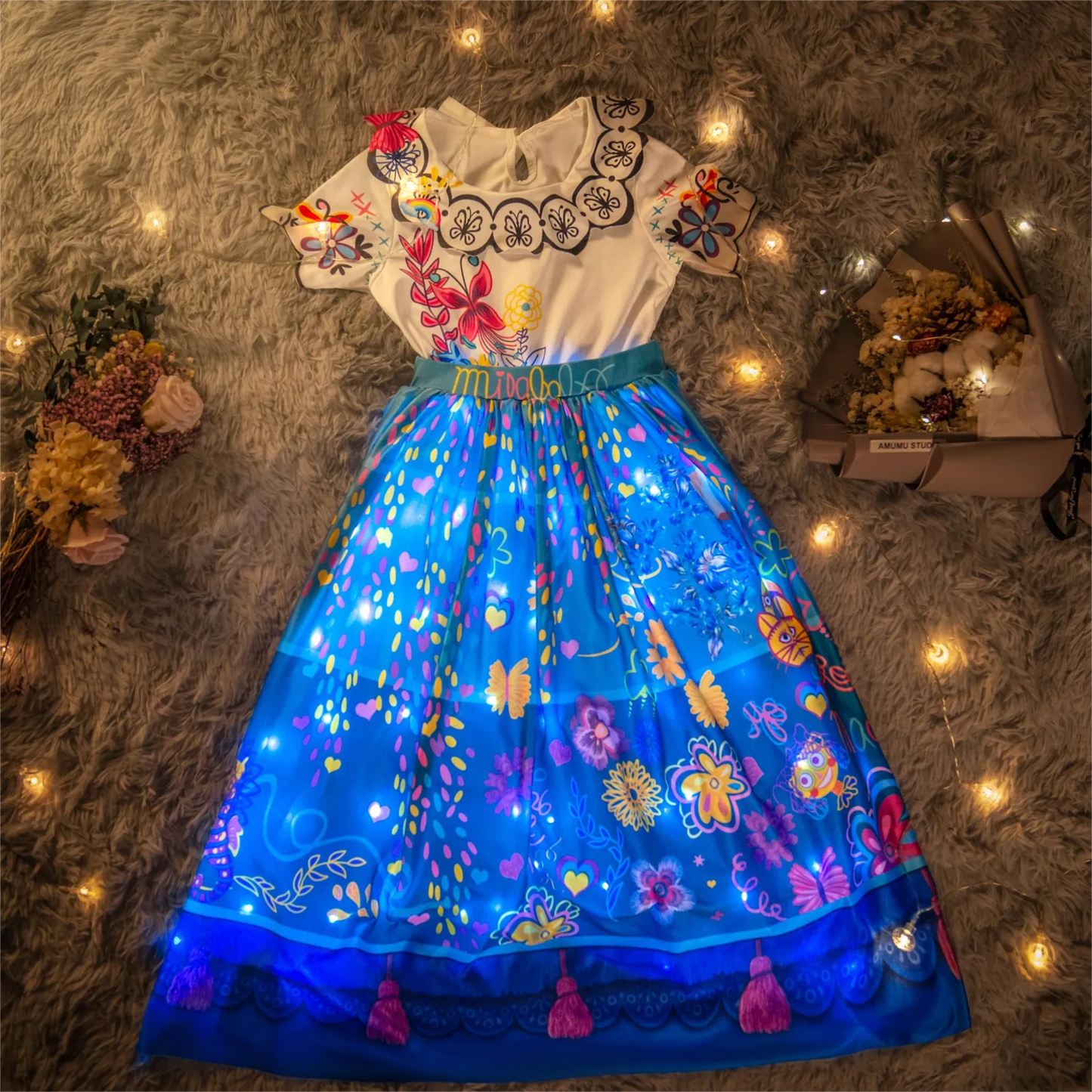 Encanto Mirabel and Isabela Princess LED Light Up Dress