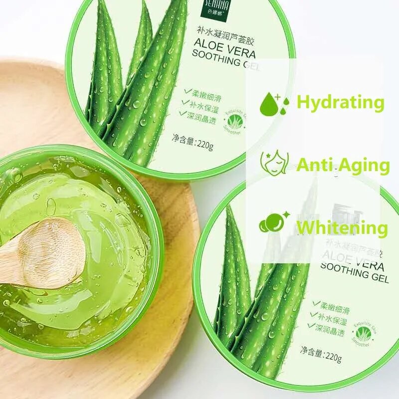 Aloe Vera Gel Natural Face Creams Moisturizer - Acne Treatment, Sun Repair Cream, Skin Care Smoothing