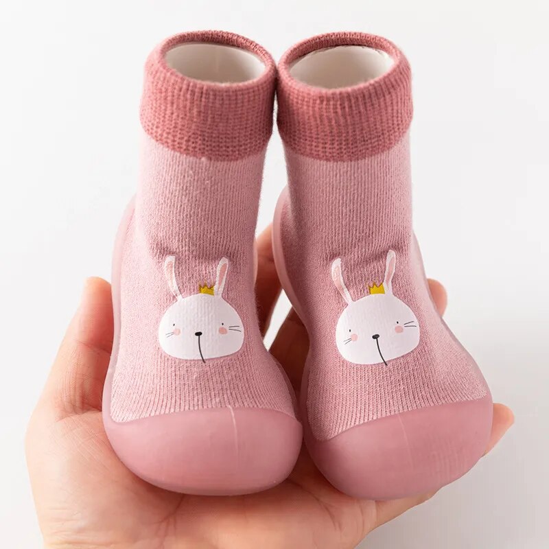 Baby Non-Slip Sock Shoes (Grey)