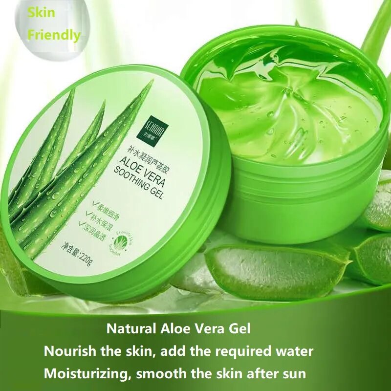 Aloe Vera Gel Natural Face Creams Moisturizer - Acne Treatment, Sun Repair Cream, Skin Care Smoothing