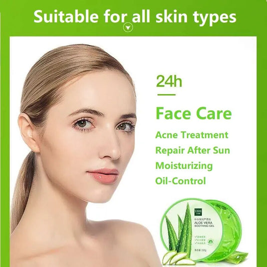 Aloe Vera Gel Natural Face Creams Moisturizer - Acne Treatment, Sun Repair Cream, Skin Care Smoothing