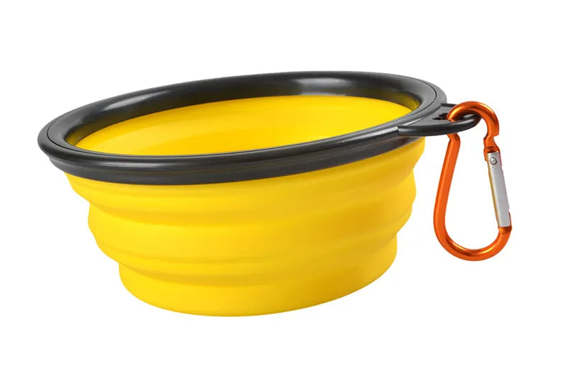 Large Portable Collapsible Pet Folding Silicone Bowl (350ml-1000ml)