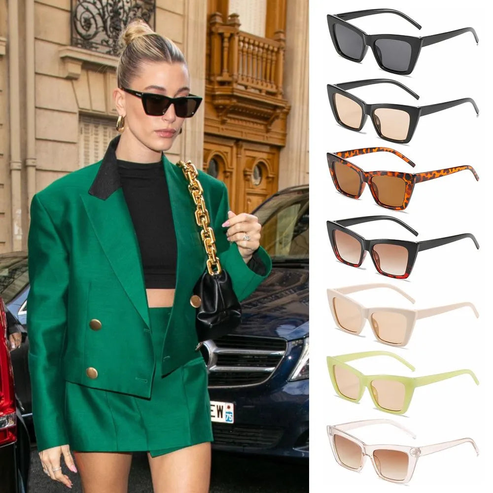 Trendy Square Fashion Cat Eye Sunglasses