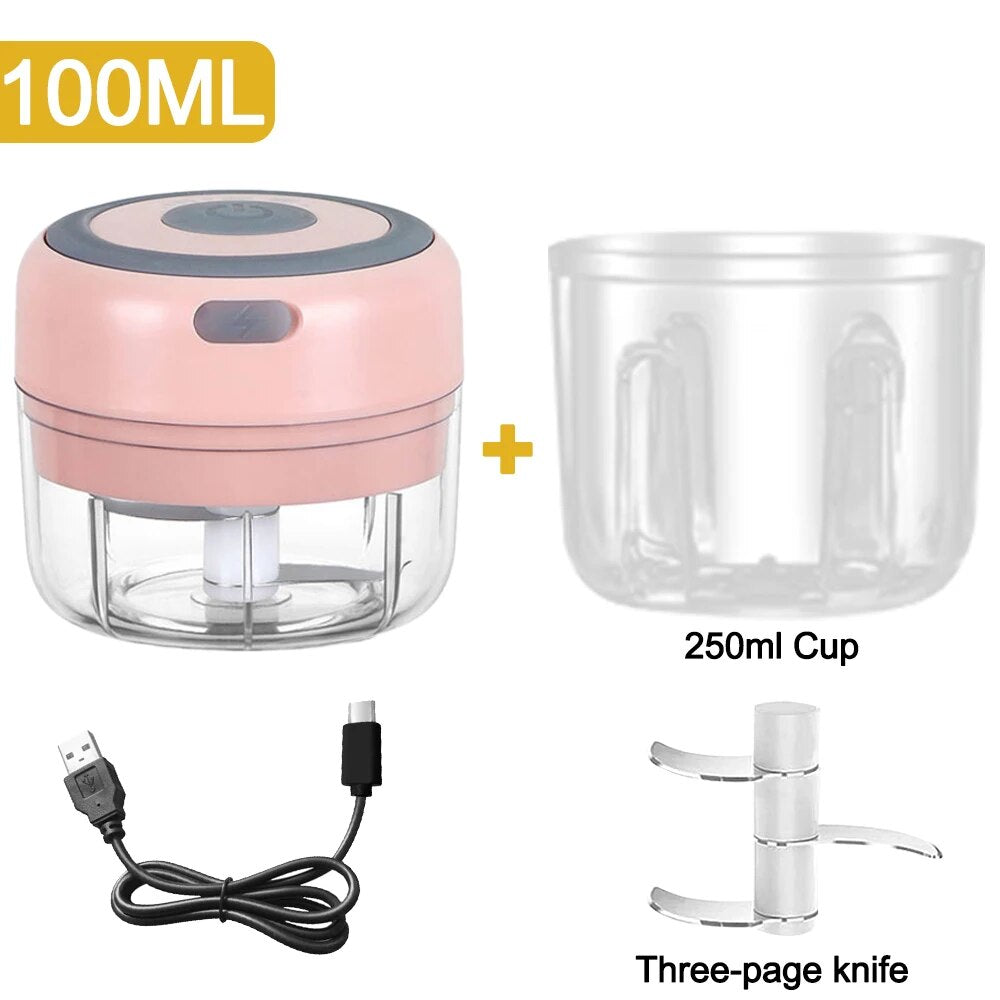 Mini Electric Veggie Chopper Food Processor