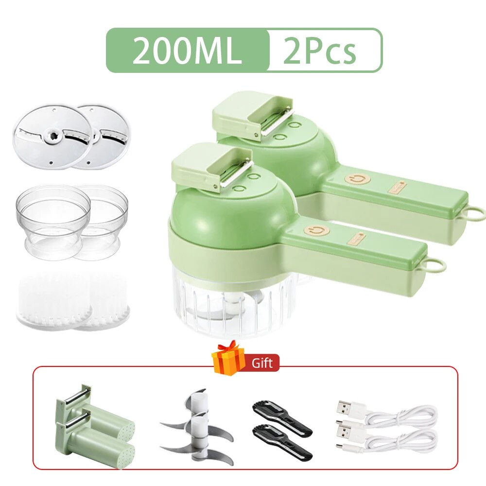 Mini Electric Veggie Chopper Food Processor