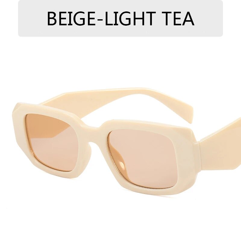 Polygon Rectangle Frame Sunglasses