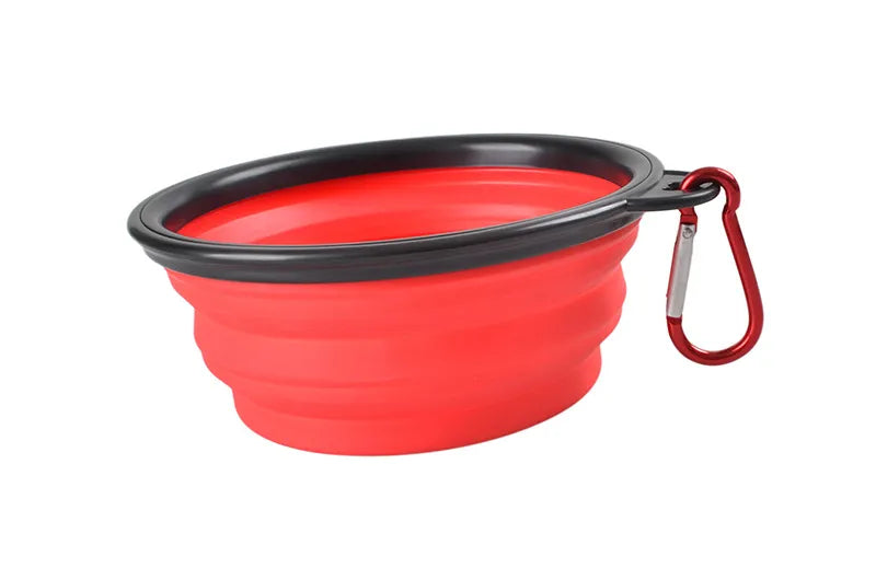 Large Portable Collapsible Pet Folding Silicone Bowl (350ml-1000ml)