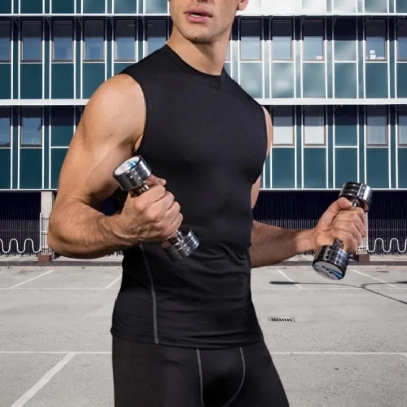 Men Shaping Sleeveless Compression Vest Sport Activewear