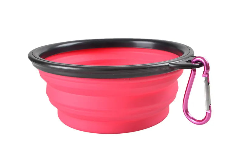 Large Portable Collapsible Pet Folding Silicone Bowl (350ml-1000ml)