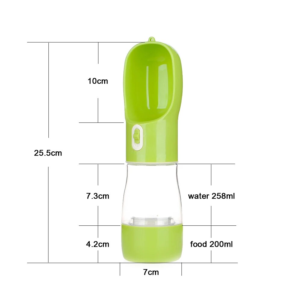 Portable Pet Travel Water Bottle Multifunction for Food and Drinking