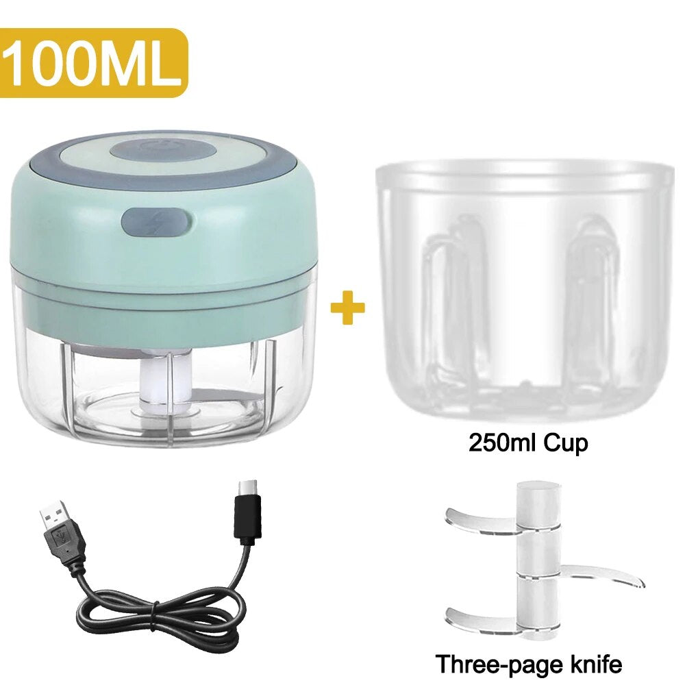 Mini Electric Veggie Chopper Food Processor