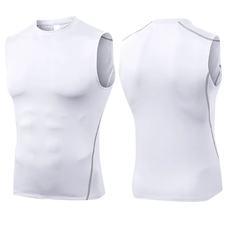 Men Shaping Sleeveless Compression Vest Sport Activewear