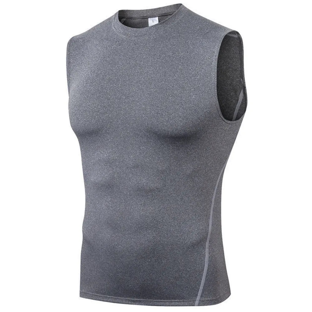 Men Shaping Sleeveless Compression Vest Sport Activewear