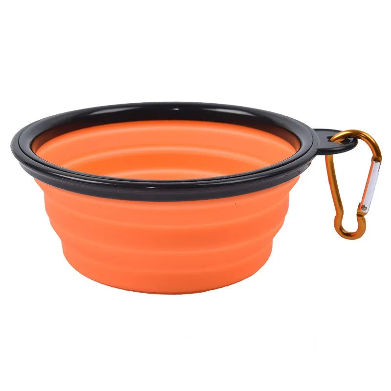 Large Portable Collapsible Pet Folding Silicone Bowl (350ml-1000ml)