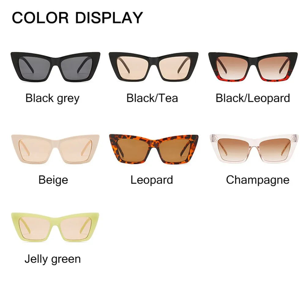 Trendy Square Fashion Cat Eye Sunglasses