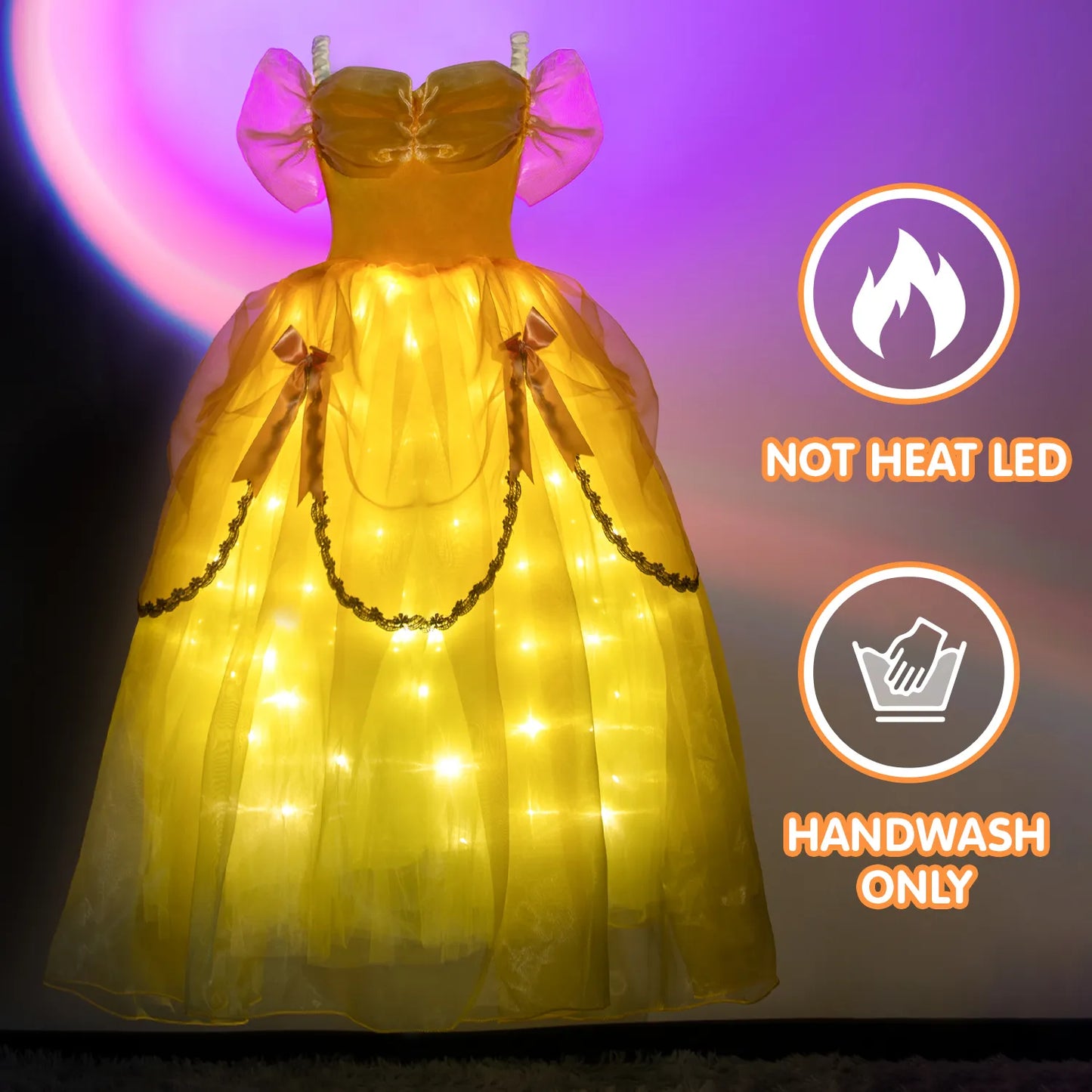 Beauty and The Beast Princess Belle LED Light Up Dress