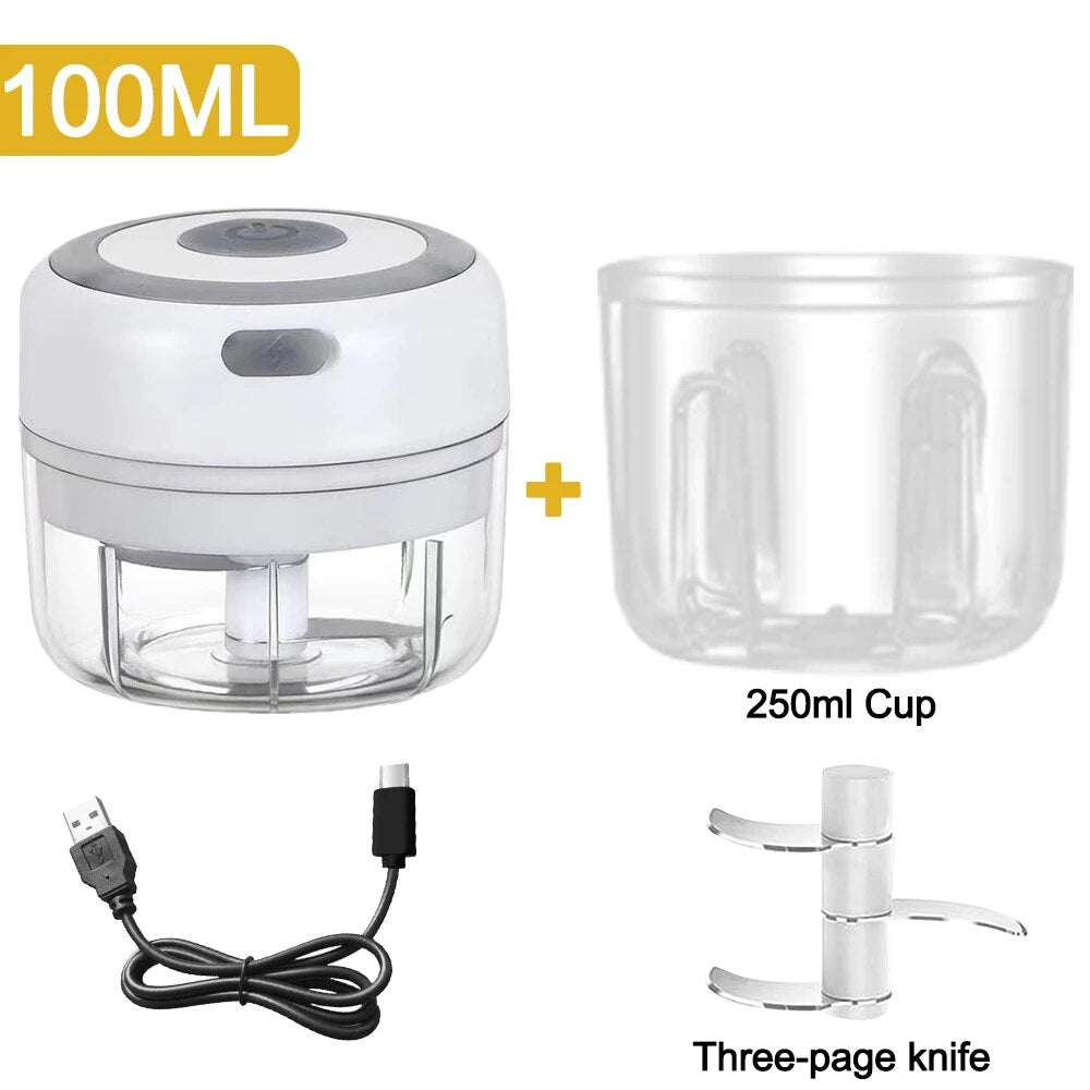 Mini Electric Veggie Chopper Food Processor