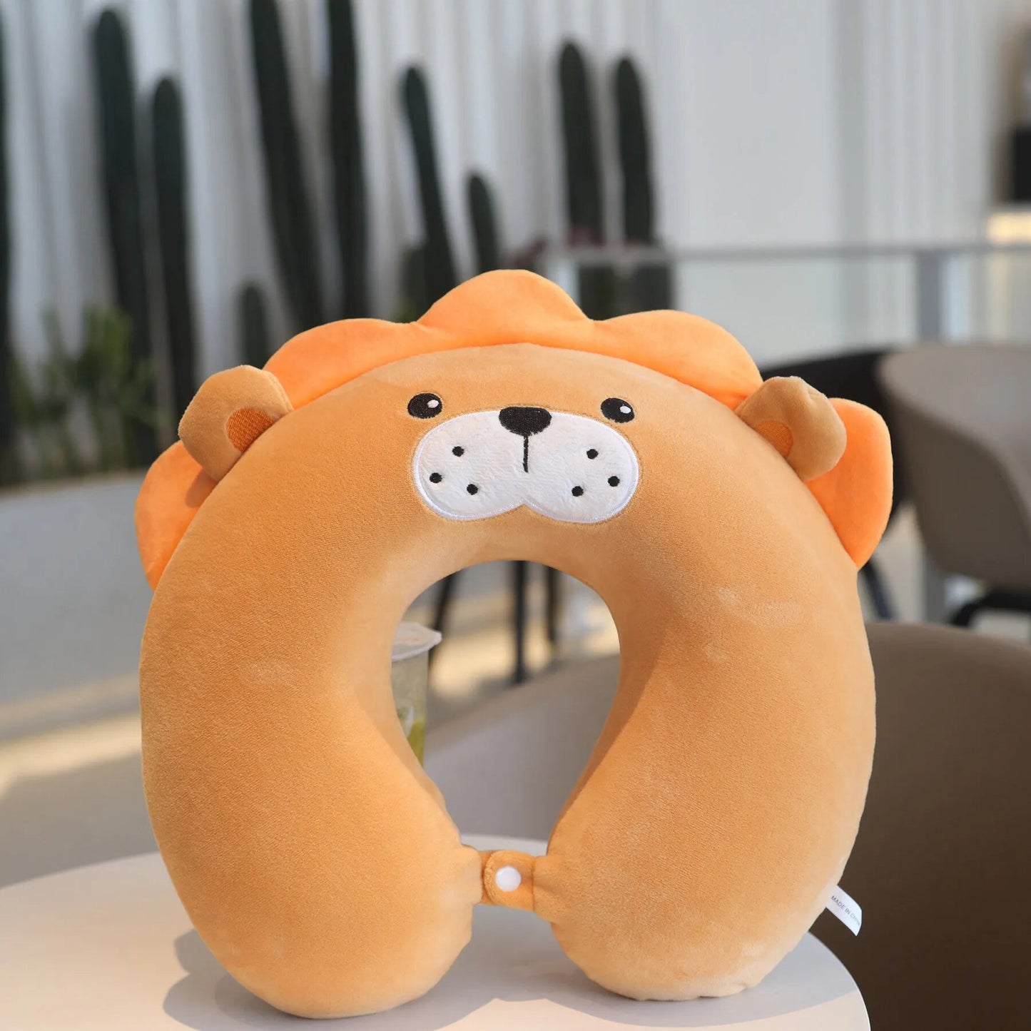 Animal Memory Cotton U-shaped Travel Pillow