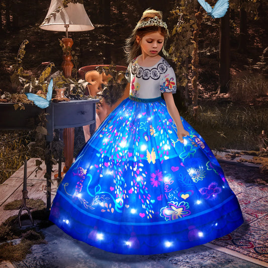 Encanto Mirabel and Isabela Princess LED Light Up Dress