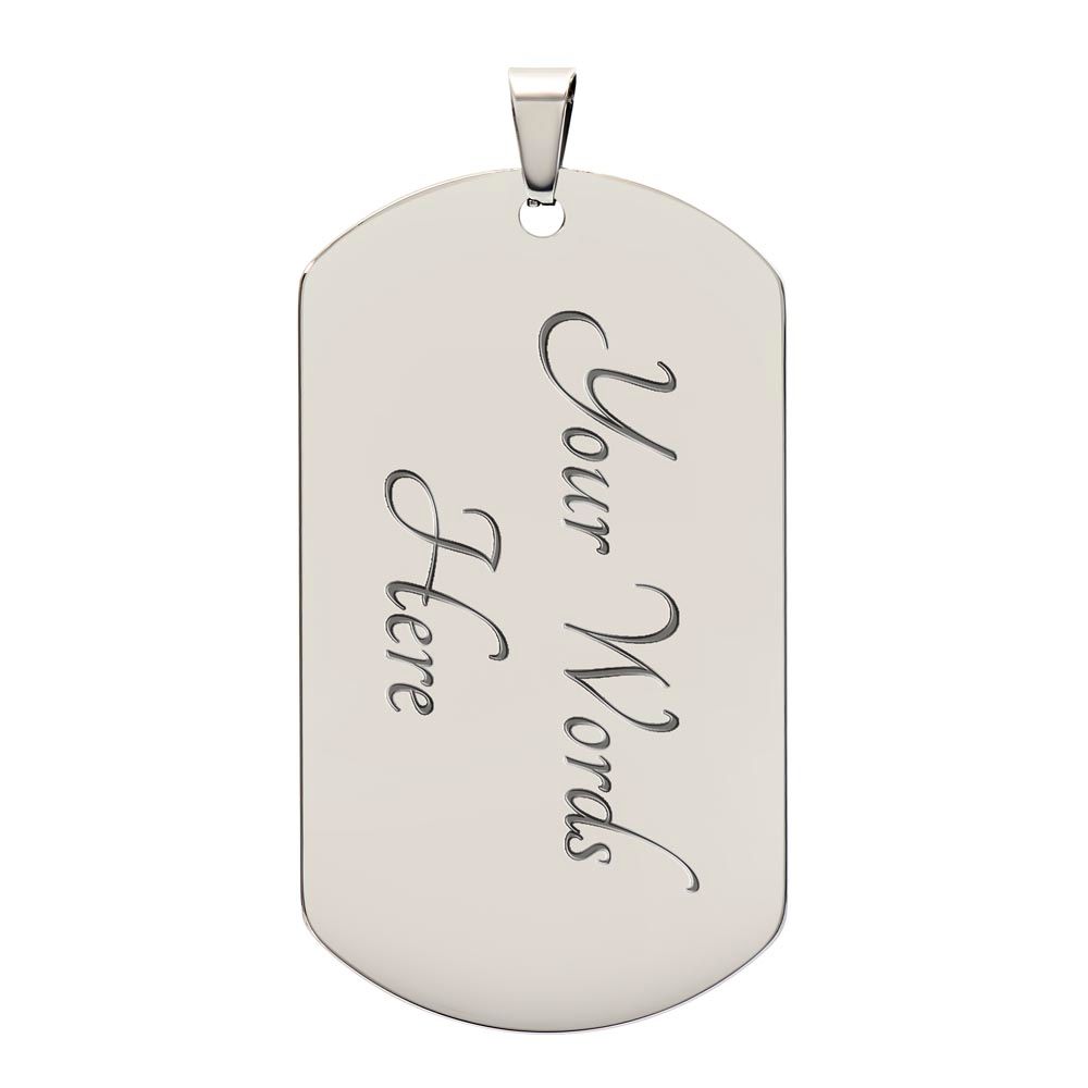 To My Son Dog Tag Necklace | Dog Tag Necklace 🎁💎